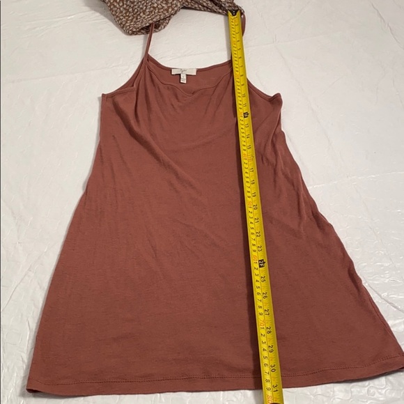 Joie silk v-neck blouson dress brown and gray - Picture 11 of 13